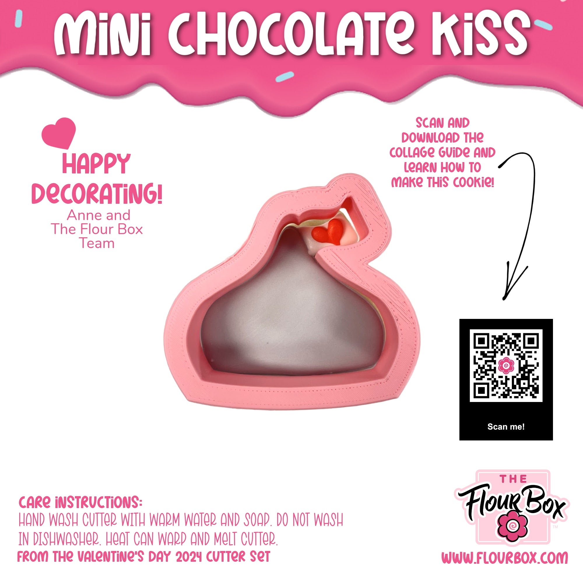 MINI Chocolate Kiss Cookie Cutter – The Flour Box