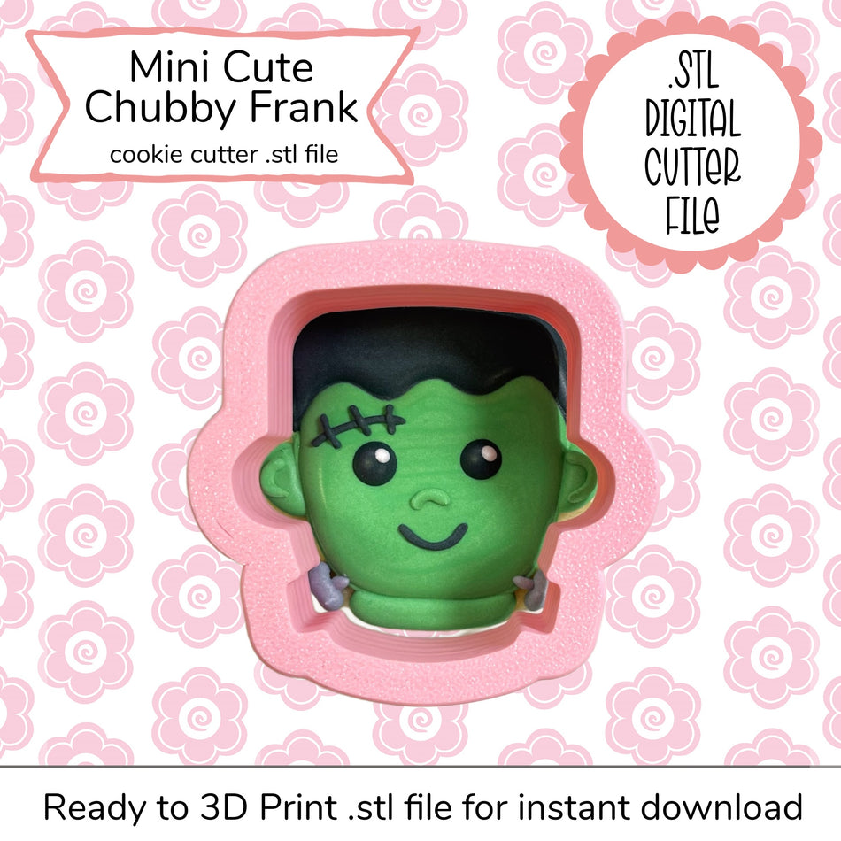Mini Cute Chubby Frank Cutter STL File (digital file)