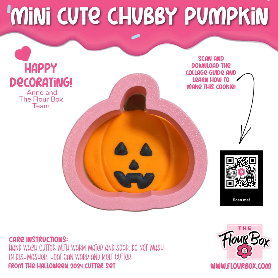 Mini Cute Chubby Pumpkin Cookie Cutter