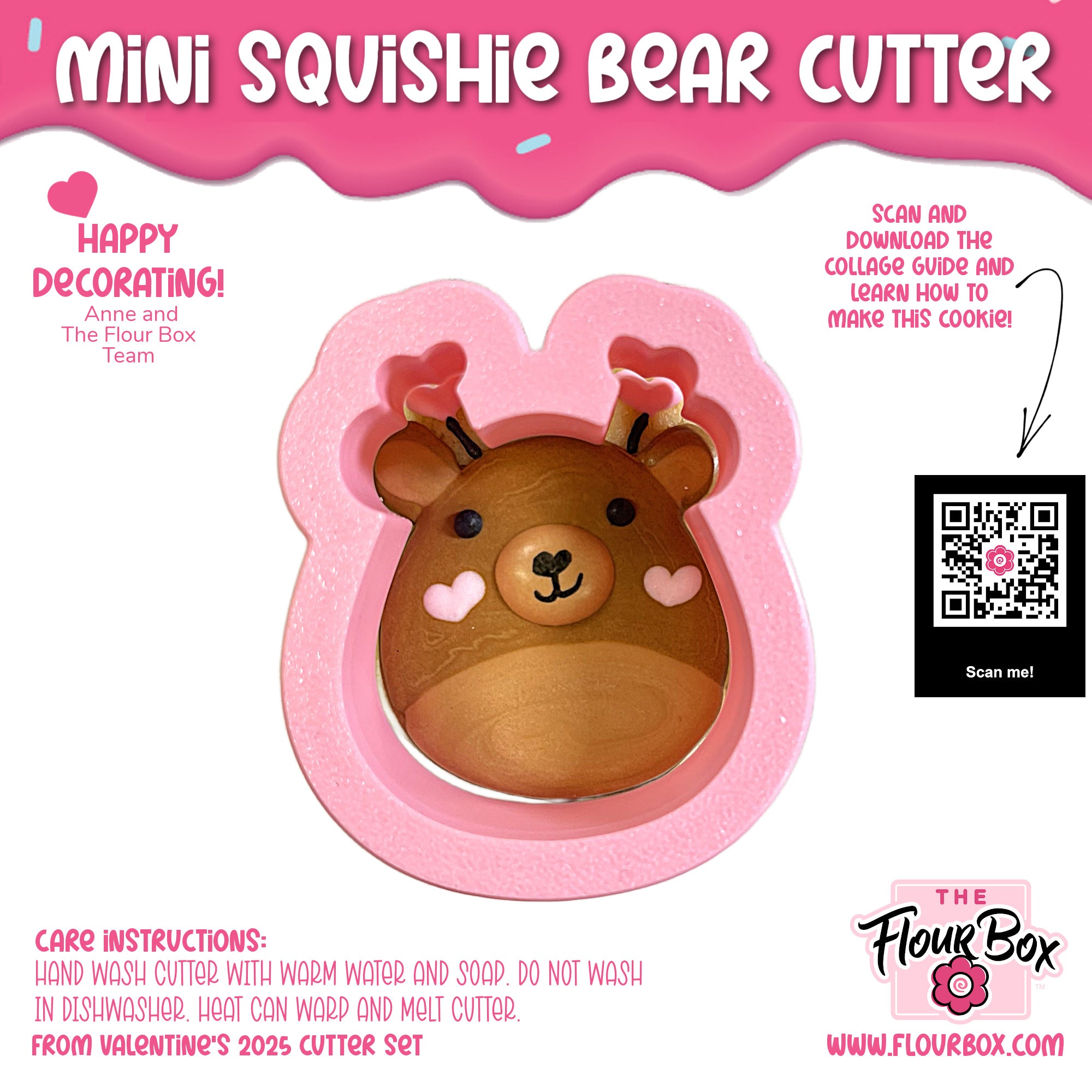 Mini Squishie Bear Cookie Cutter The Flour Box