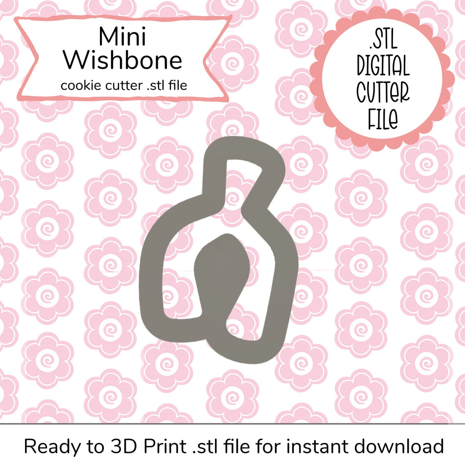 Mini Wishbone Cutter STL File (digital file)