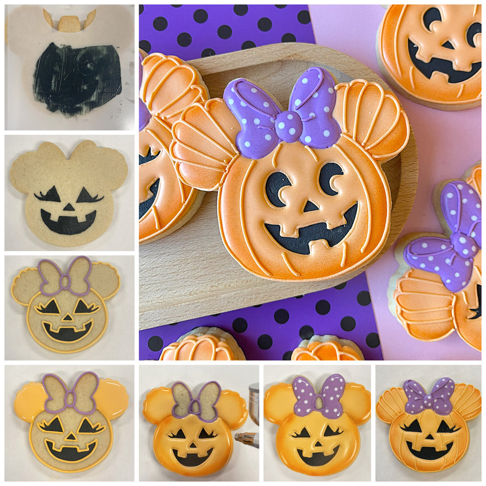 Mouse Pumpkin with Bow Cookie Cutter