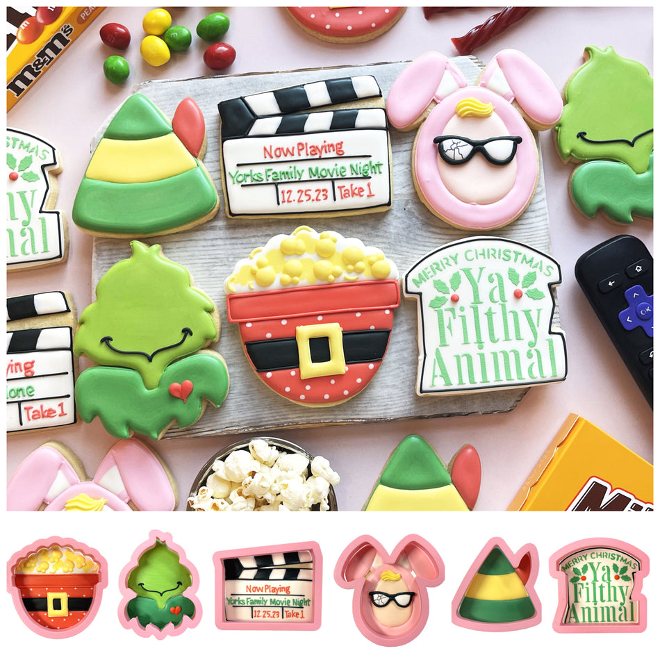 Christmas Movie Cookie Cutter with Stencil BUNDLE
