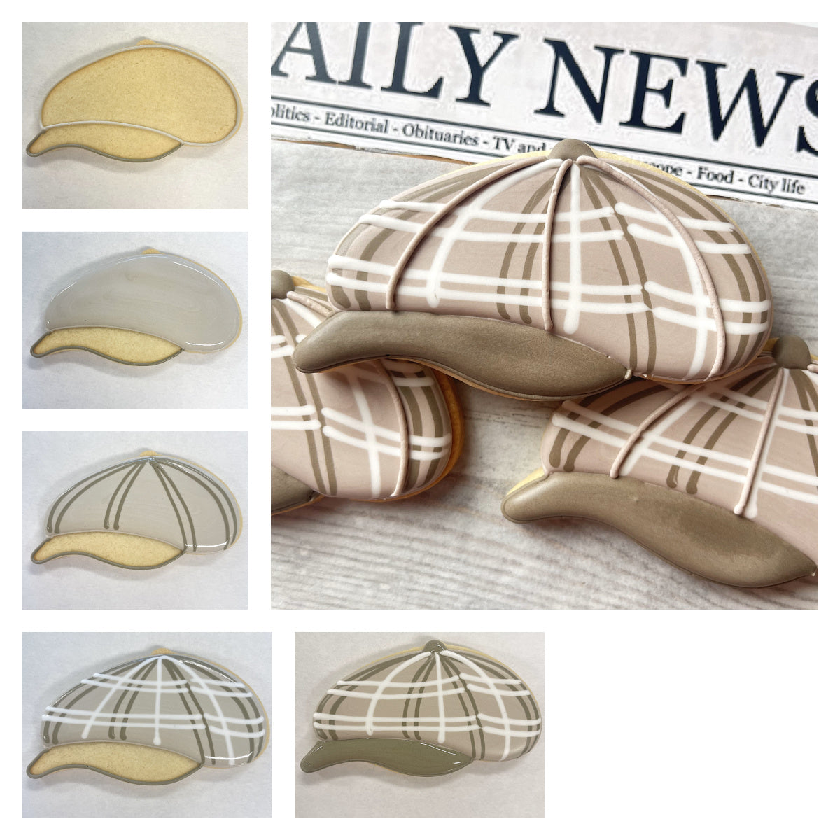 Newsboy Cap Cookie Cutter
