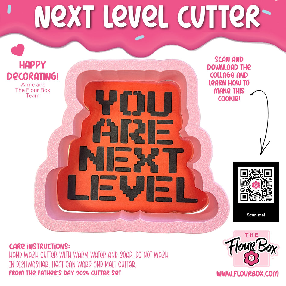 Next Level Plaque Cookie Cutter with Stencil