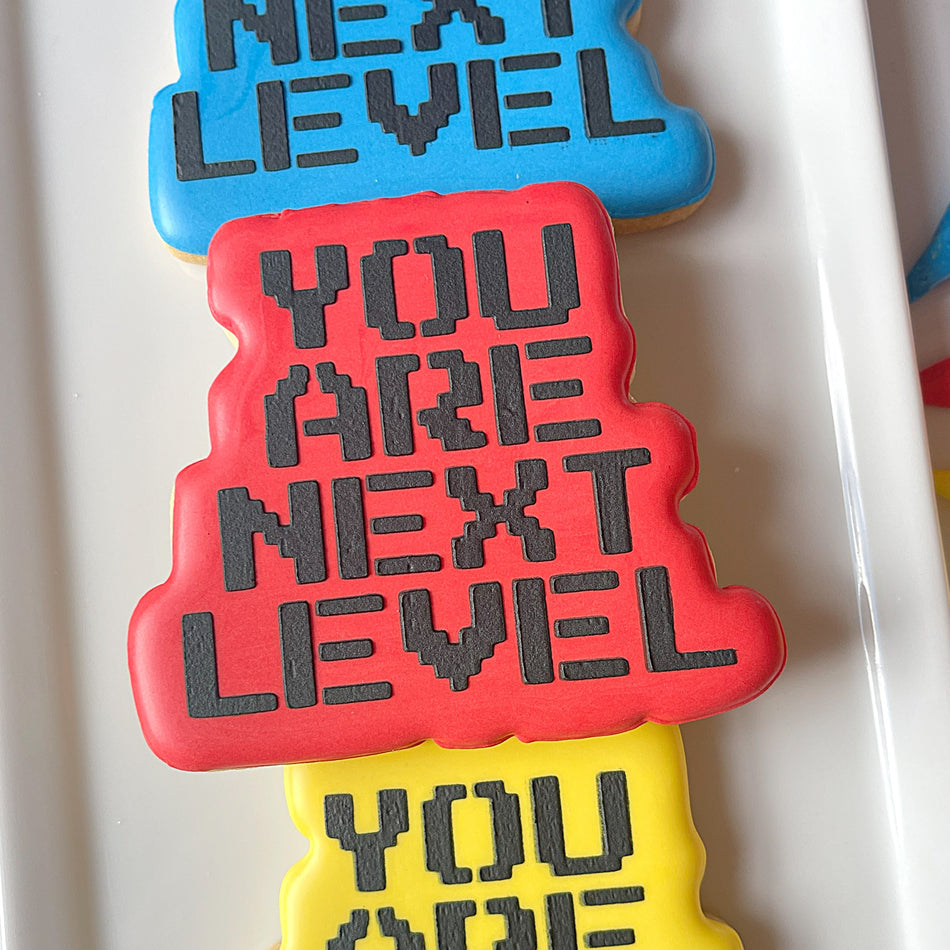 Next Level Plaque Cookie Cutter with Stencil
