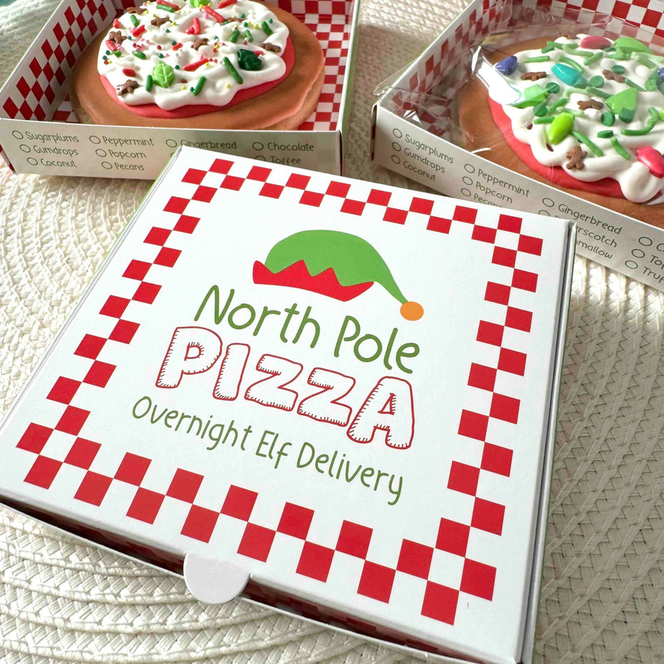 North Pole Pizza Cookie BOX - QTY 25