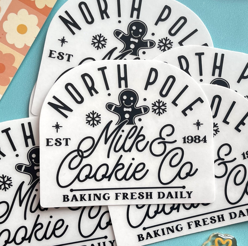 North Pole Cookie Co Vinyl Sticker