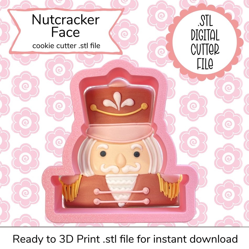 Nutcracker Face Cutter STL File (digital file)