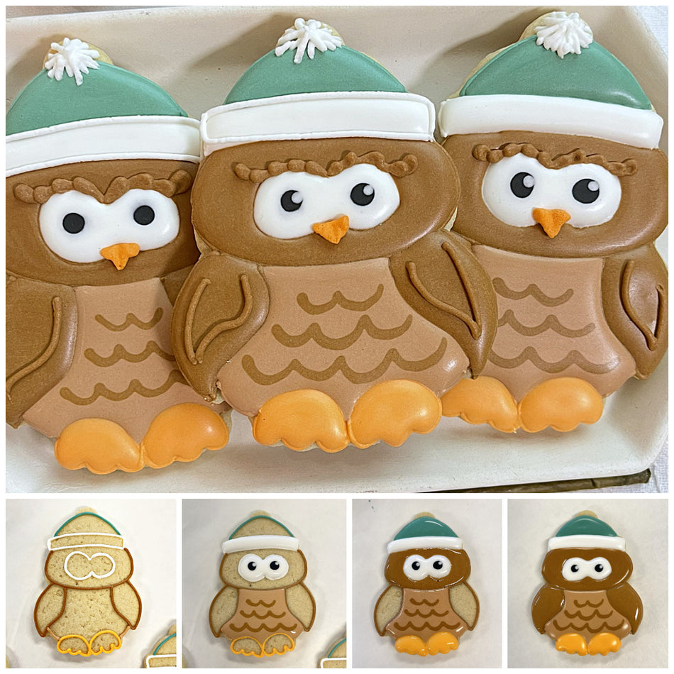 Owl with Winter Hat Cookie Cutter