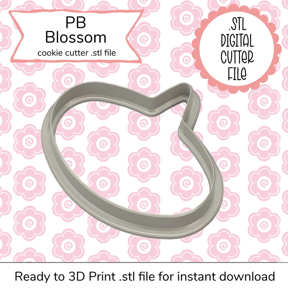 PB Blossom STL Cutter File (digital file)
