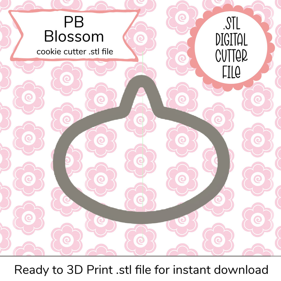 PB Blossom STL Cutter File (digital file)