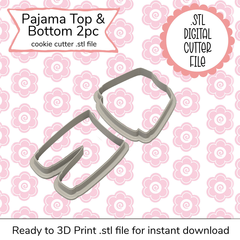 Christmas Pajamas STL Cutter File (digital file)