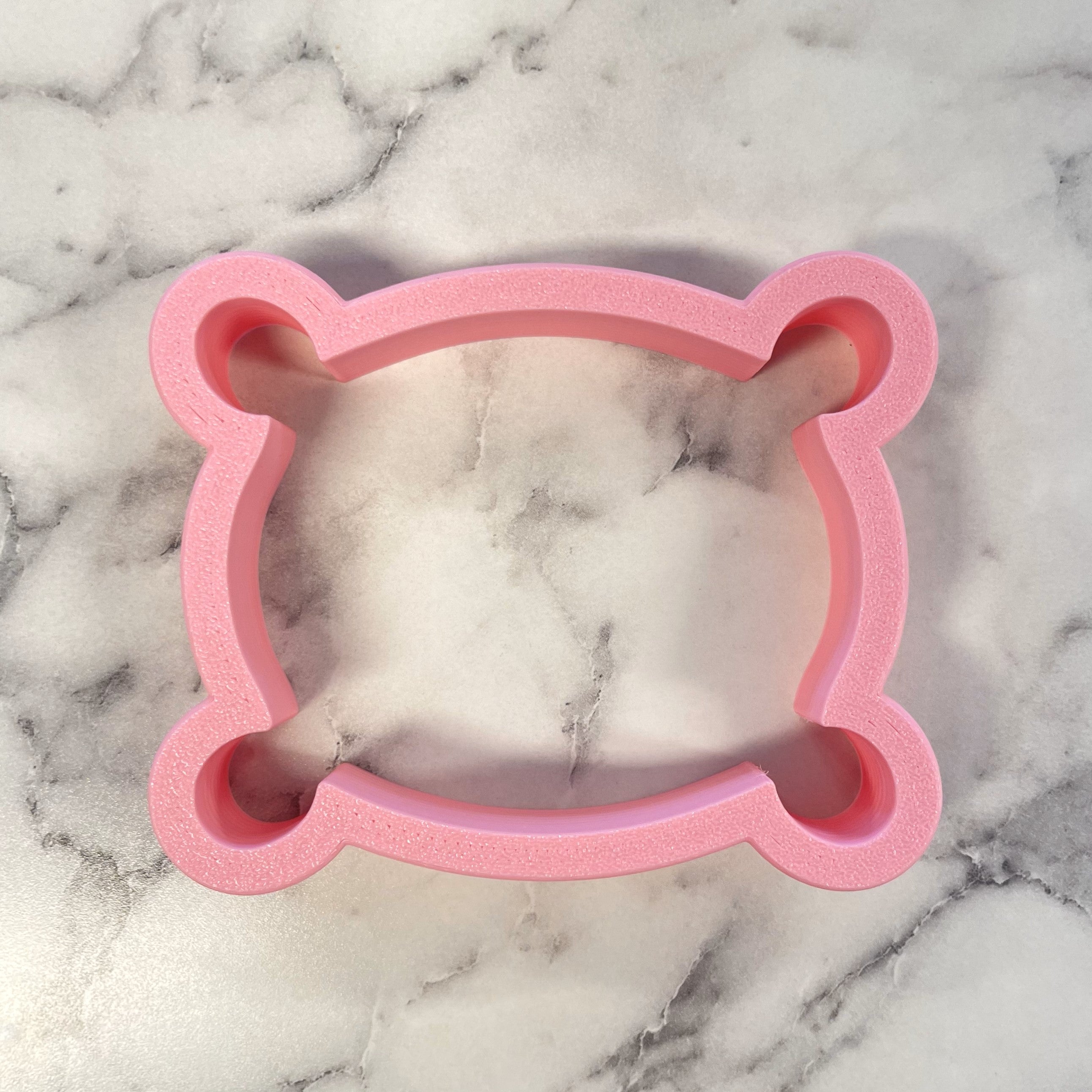 Western Plaque with Loops Cookie Cutter with Stencil