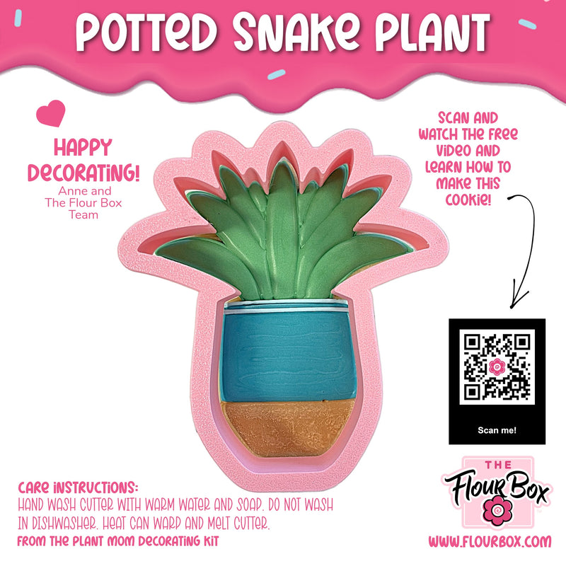 Potted Snake Plant Cookie Cutter