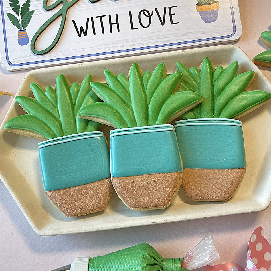 Potted Snake Plant Cookie Cutter