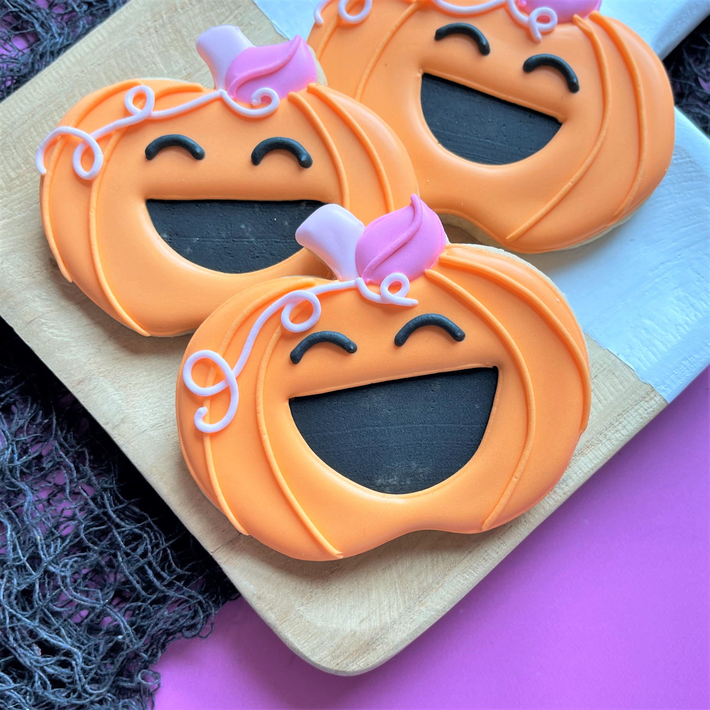 Wide Pumpkin Flour Box Club Cookie Cutter