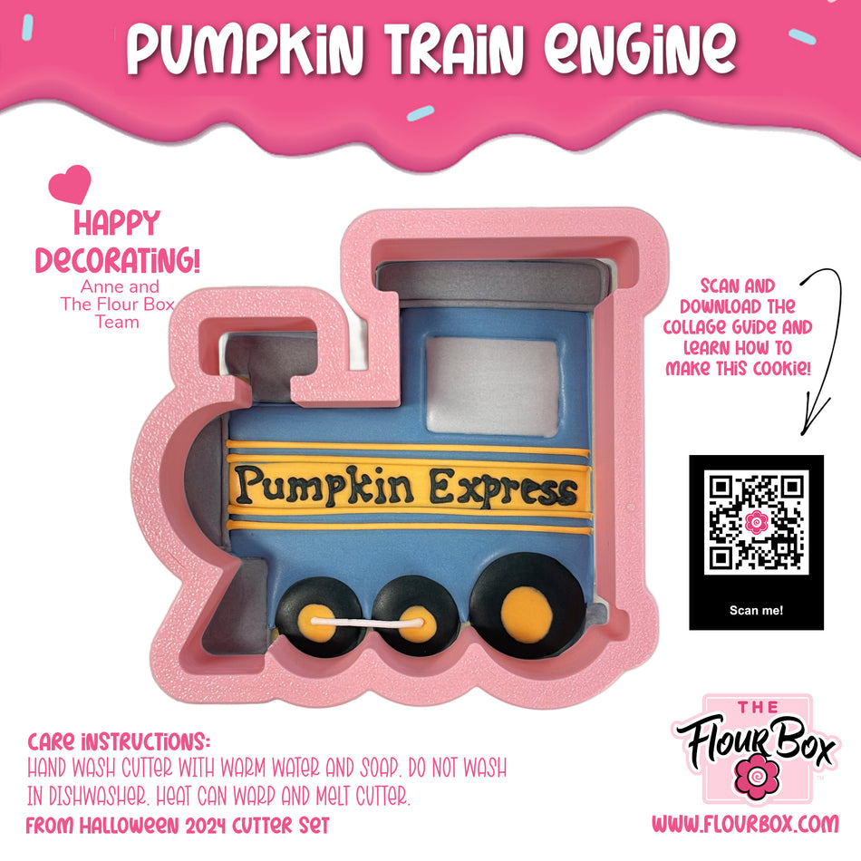 Pumpkin Train Engine Cookie Cutter
