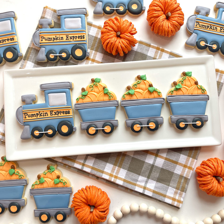 Pumpkin Train Engine Cookie Cutter