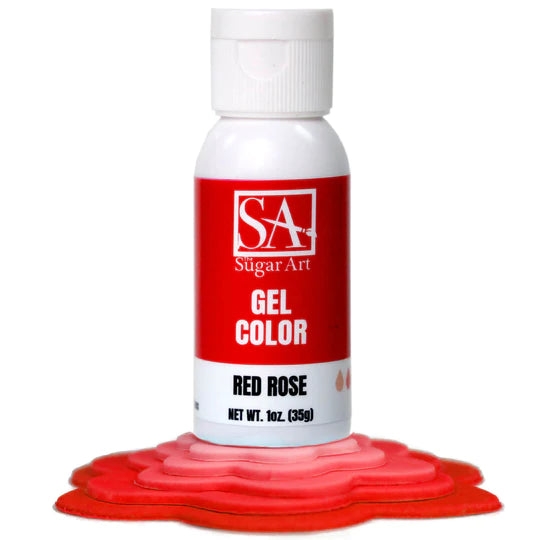 Red Rose The Sugar Art Gel Color