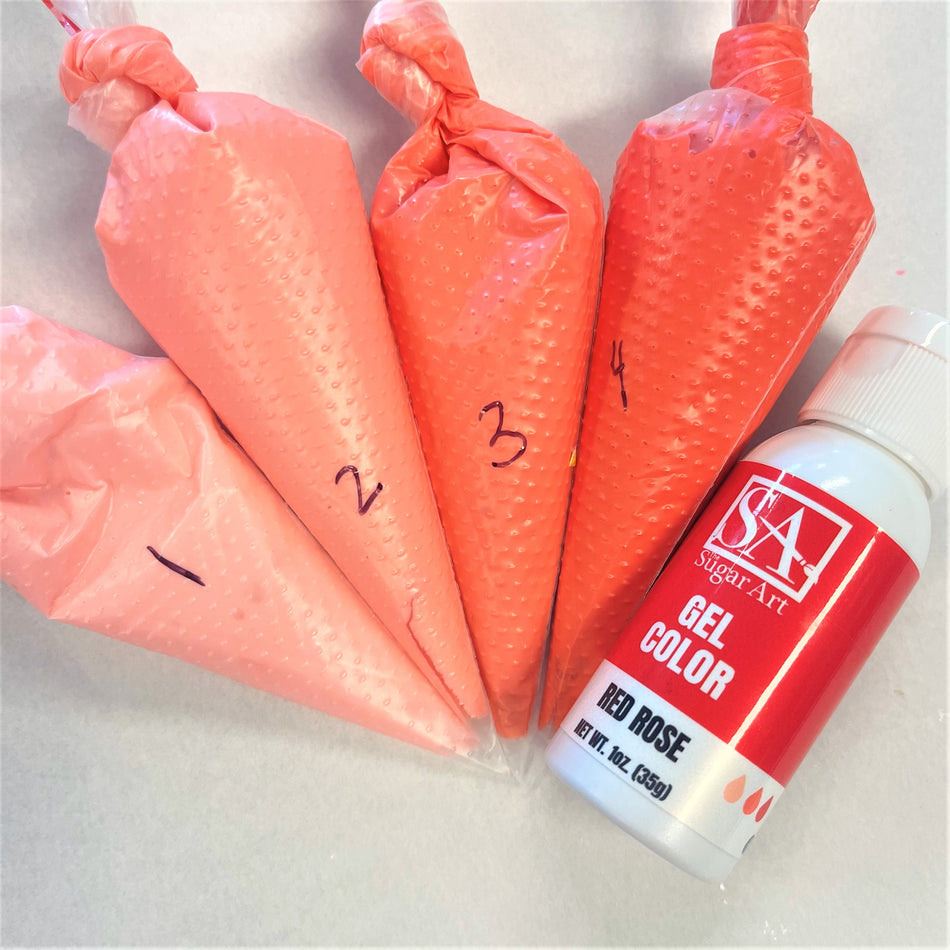 Red Rose The Sugar Art Gel Color