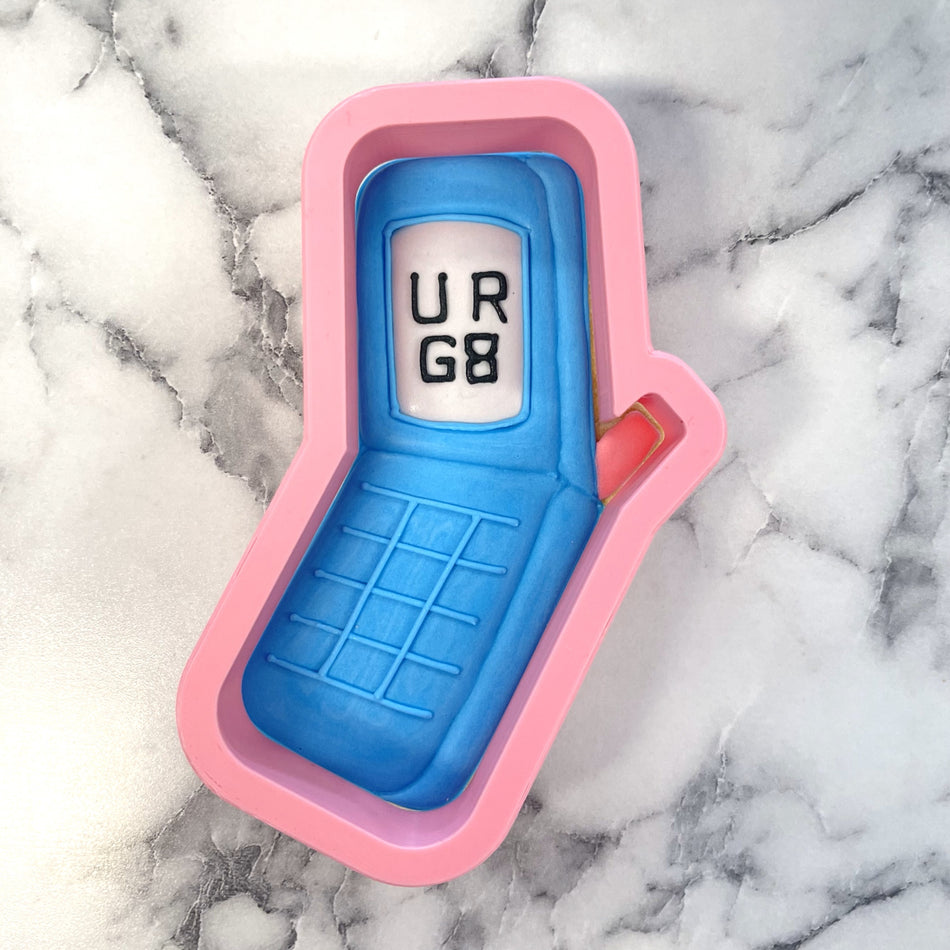 Retro Flip Phone Cookie Cutter