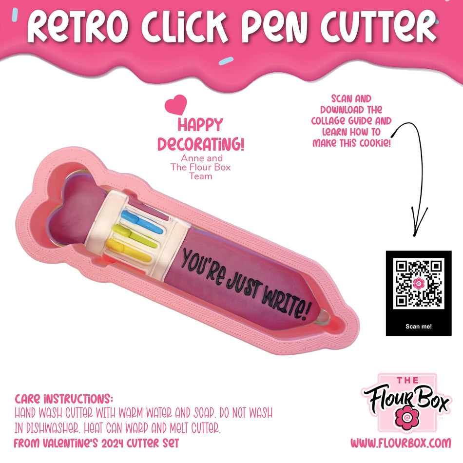 Retro Click Pen Cookie Cutter