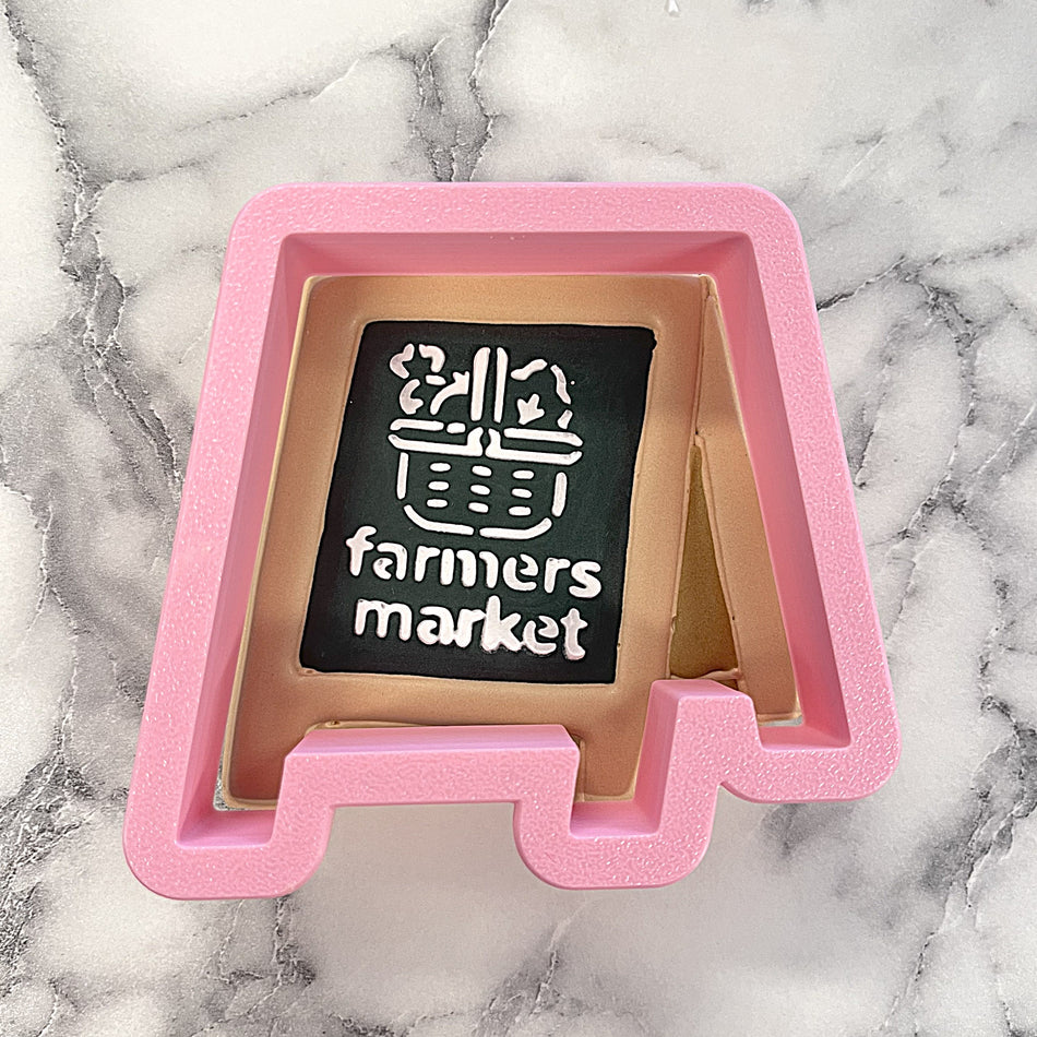 Sandwich Board Sign Flour Box Club Cookie Cutter