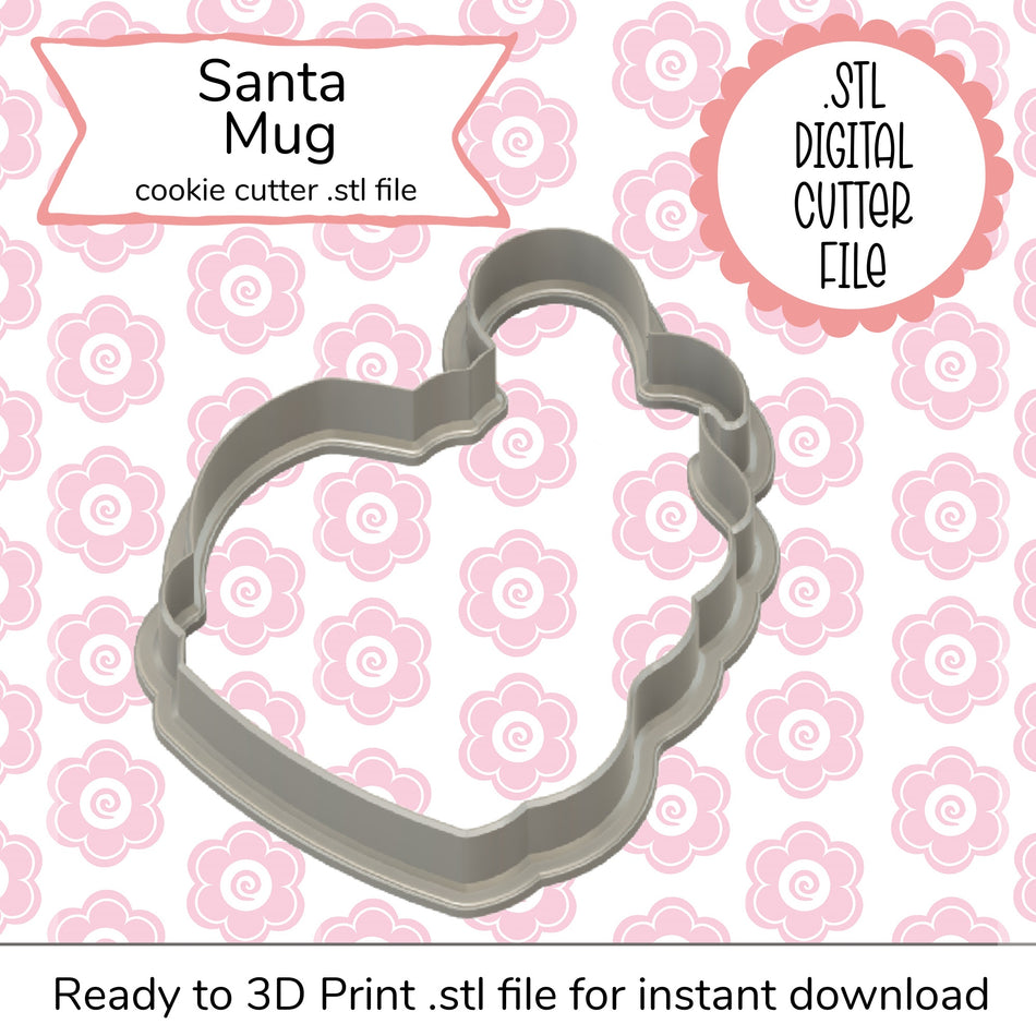 Santa Mug STL Cutter File (digital file)