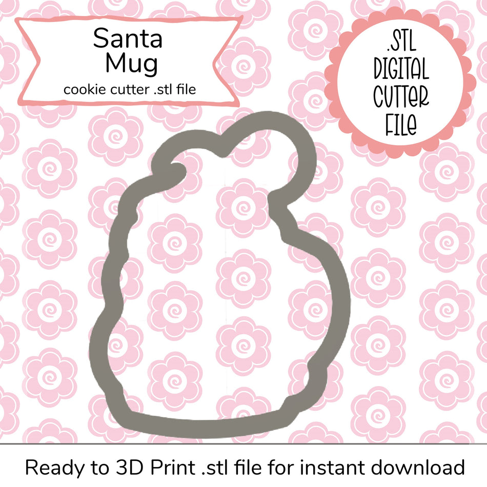 Santa Mug STL Cutter File (digital file)
