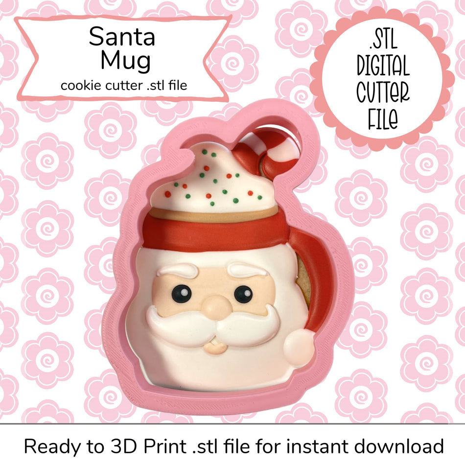 Santa Mug STL Cutter File (digital file)
