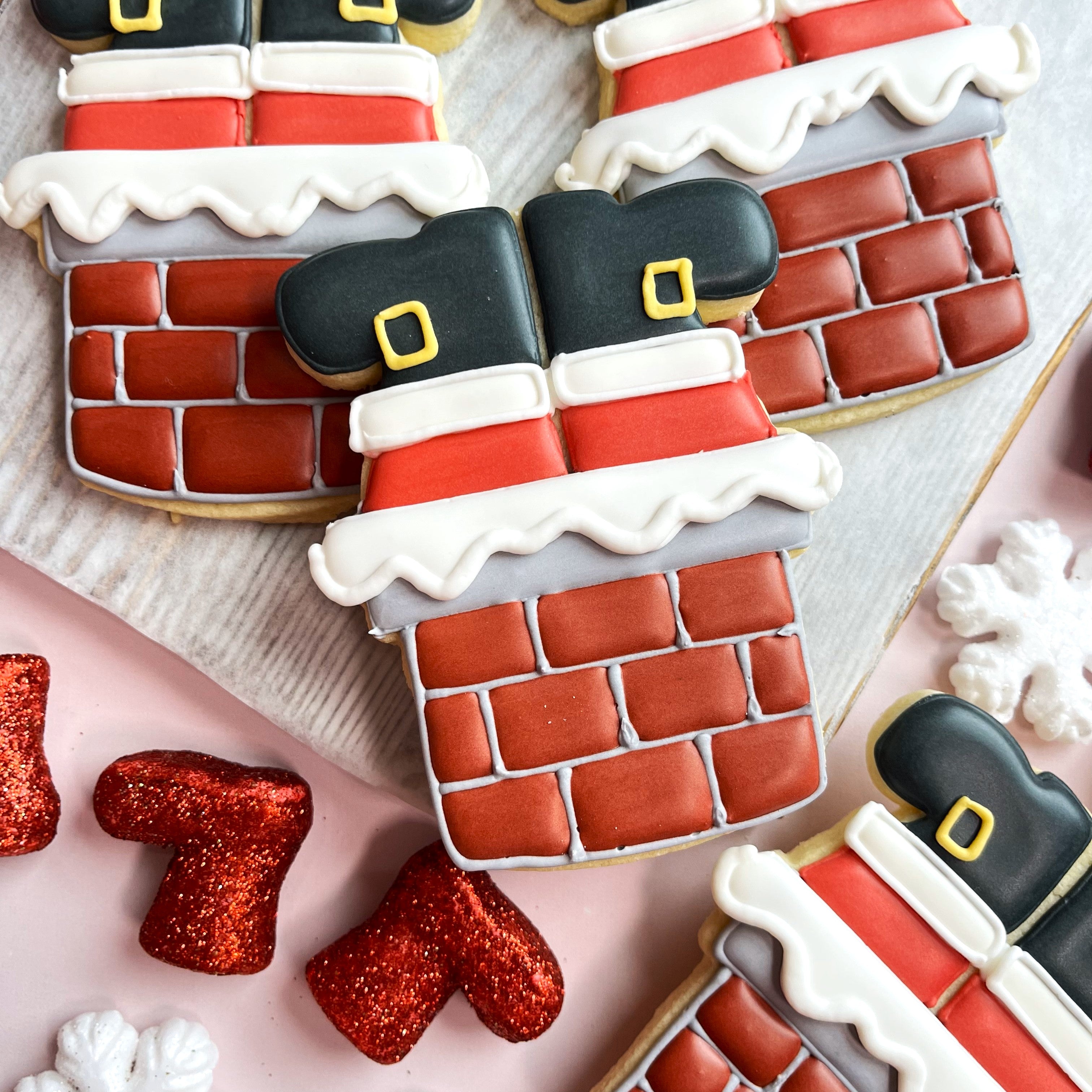 Santa in Chimney Cookie Cutter – The Flour Box