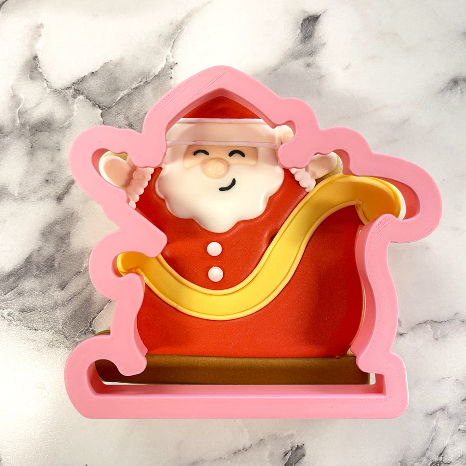 Santa in Sleigh Cookie Cutter