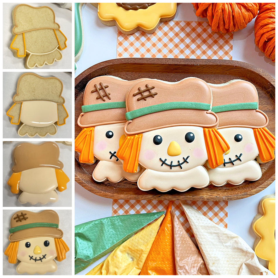 Cute Scarecrow Face Cookie Cutter