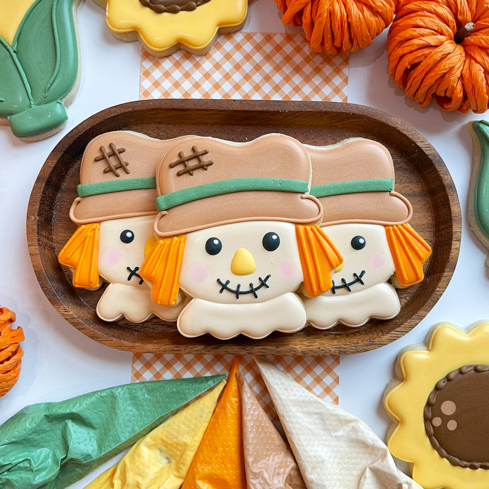 Cute Scarecrow Face Cookie Cutter