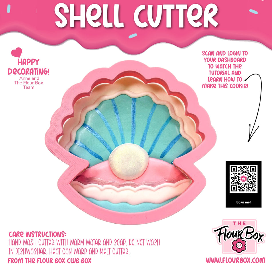 Shell Flour Box Club Cookie Cutter