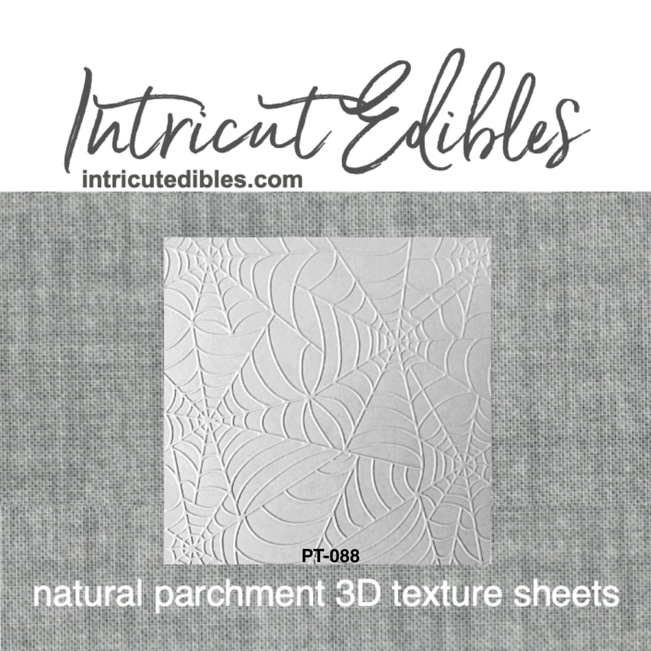 Spider Webs 3D Parchment Texture Sheets by Intricut Edibles