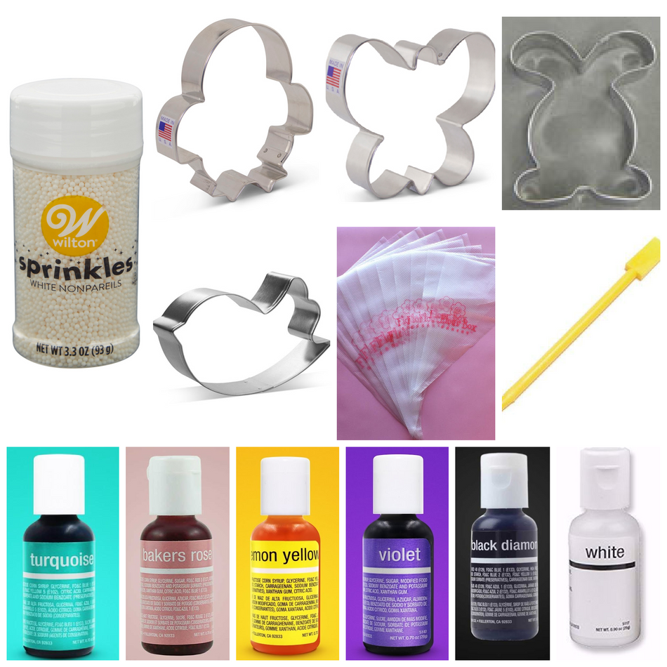 Springtime Cookie Decorating Kit for online class