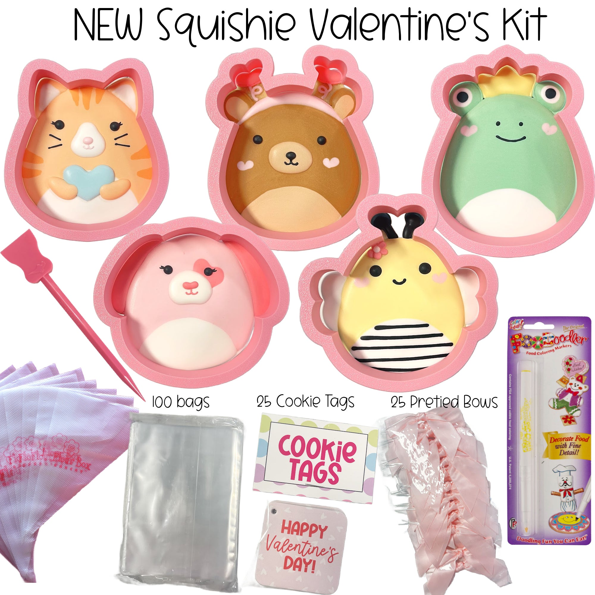 Squishie Valentine's Decorating Kit