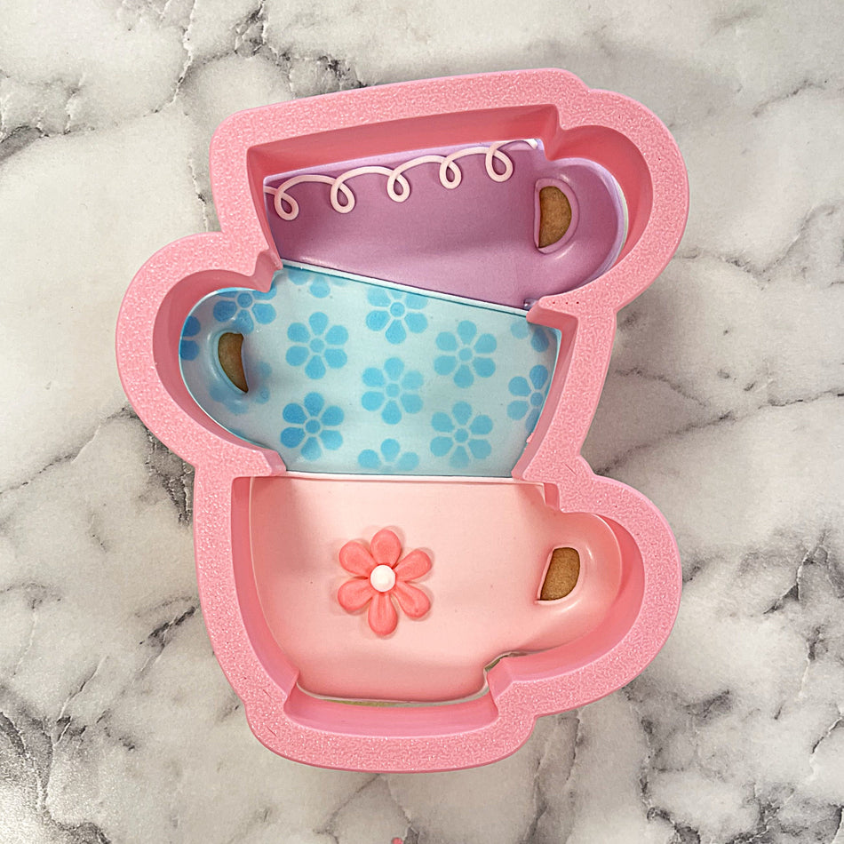 Bunny Tea Party Cookie Cutter BUNDLE (4 cutters)