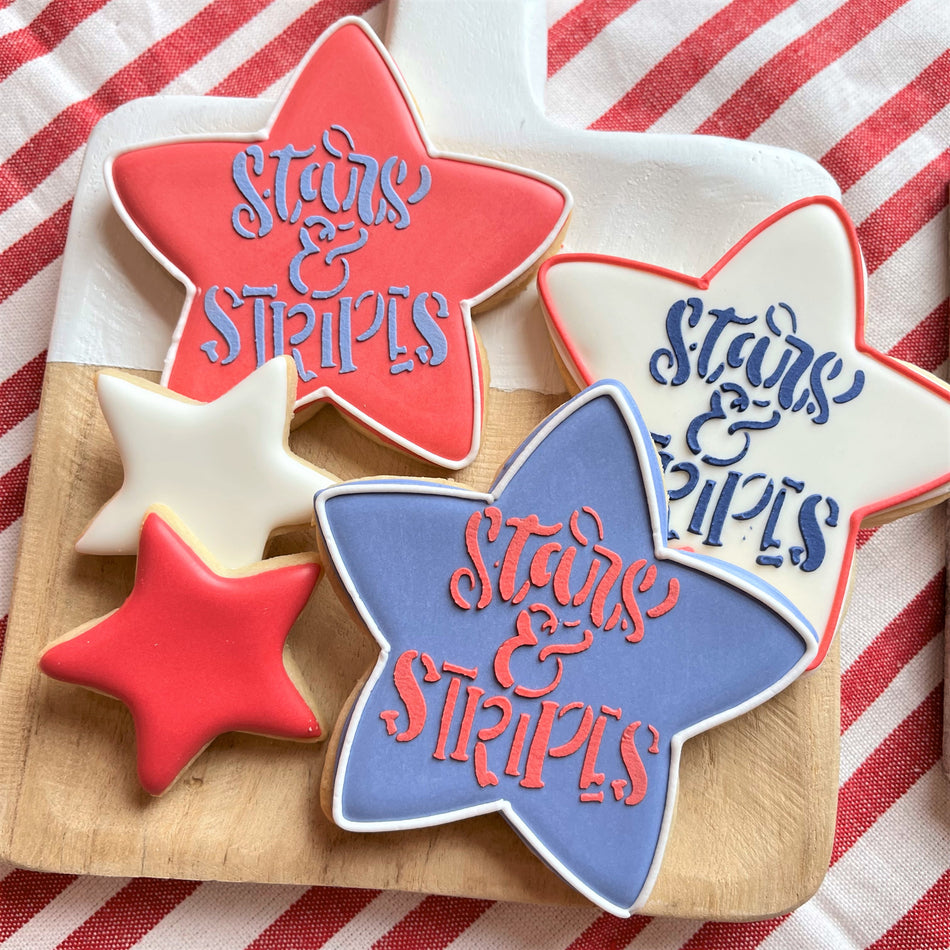 Stars & Stripes Club Box Stencil