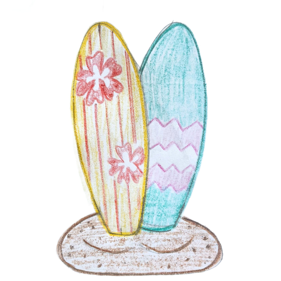 Surfboards in the Sand Cookie Cutter