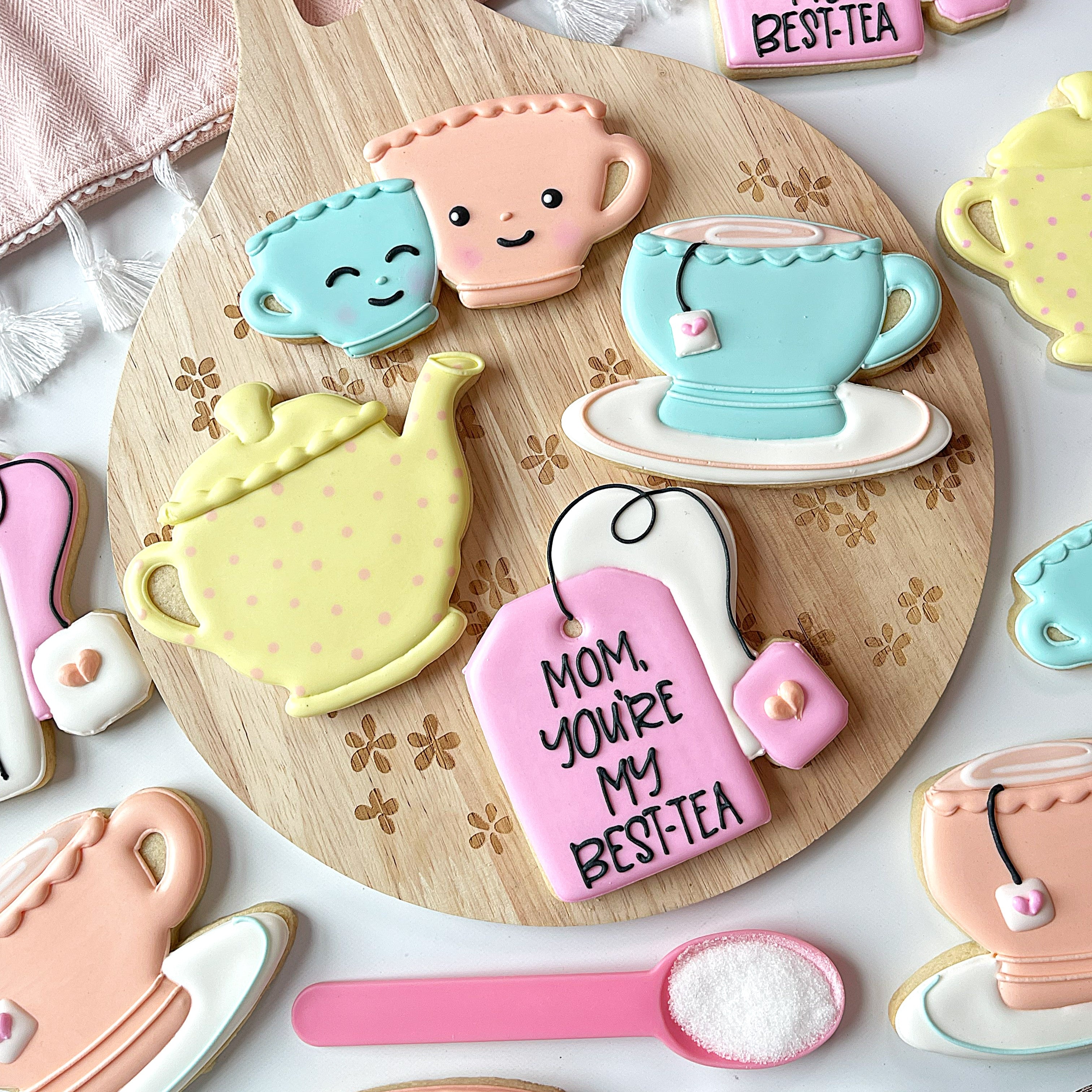 Snuggling Teacups Cookie Cutter