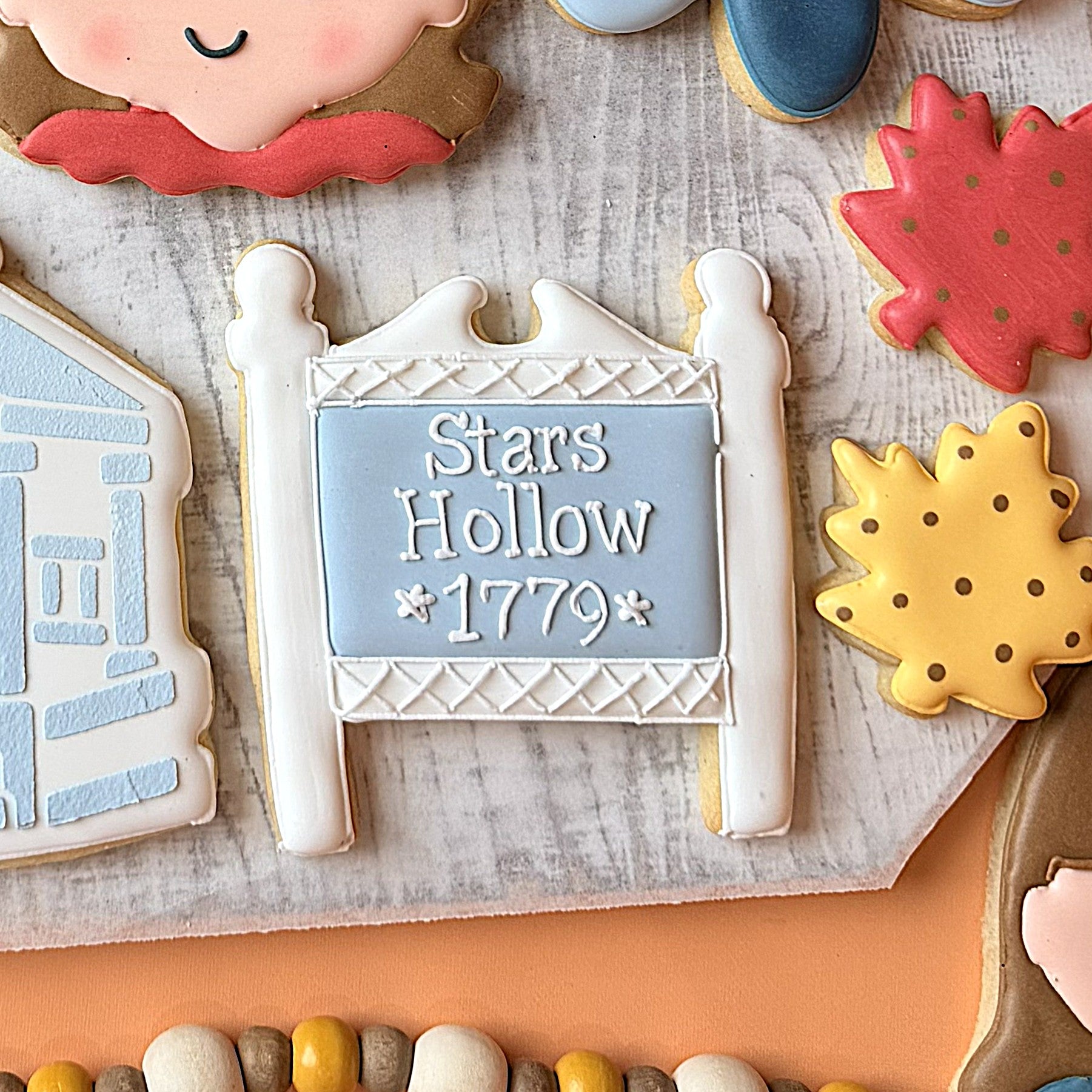 Town Sign Cookie Cutter