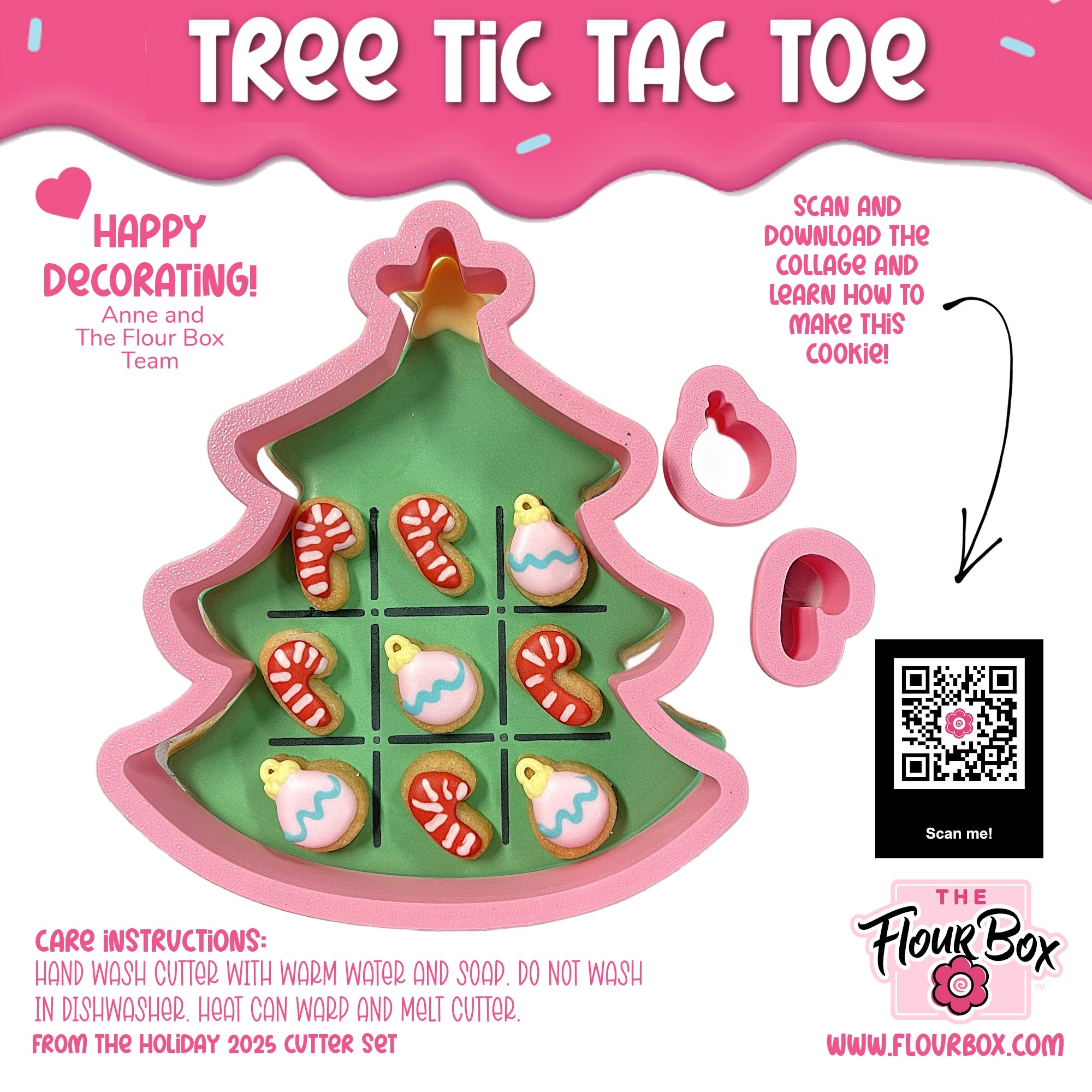 Tree Tic Tac Toe Cookie Cutter Set