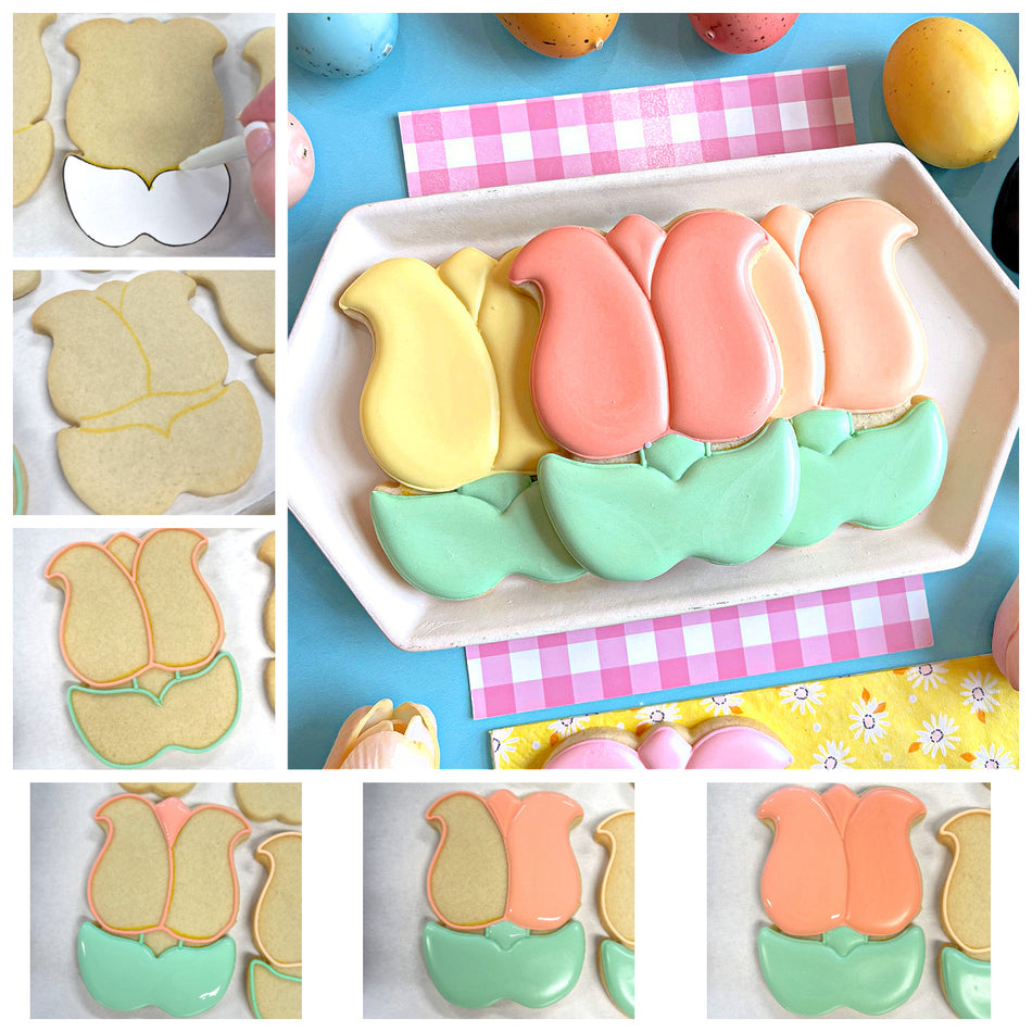 Tulip with Leaves Cookie Cutter