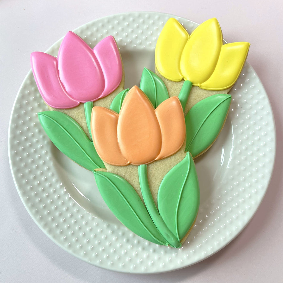 Happy Mother's Day Floral Cookie Cutter BUNDLE WITH STENCIL