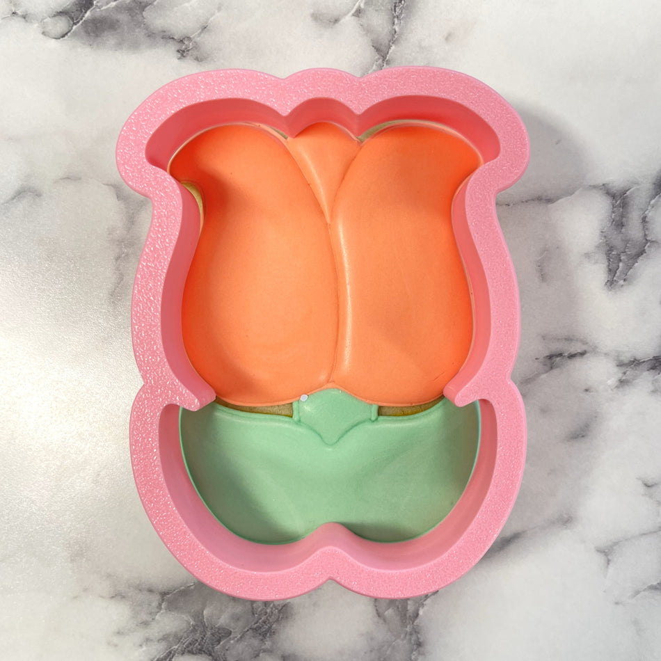 Tulip with Leaves Cookie Cutter