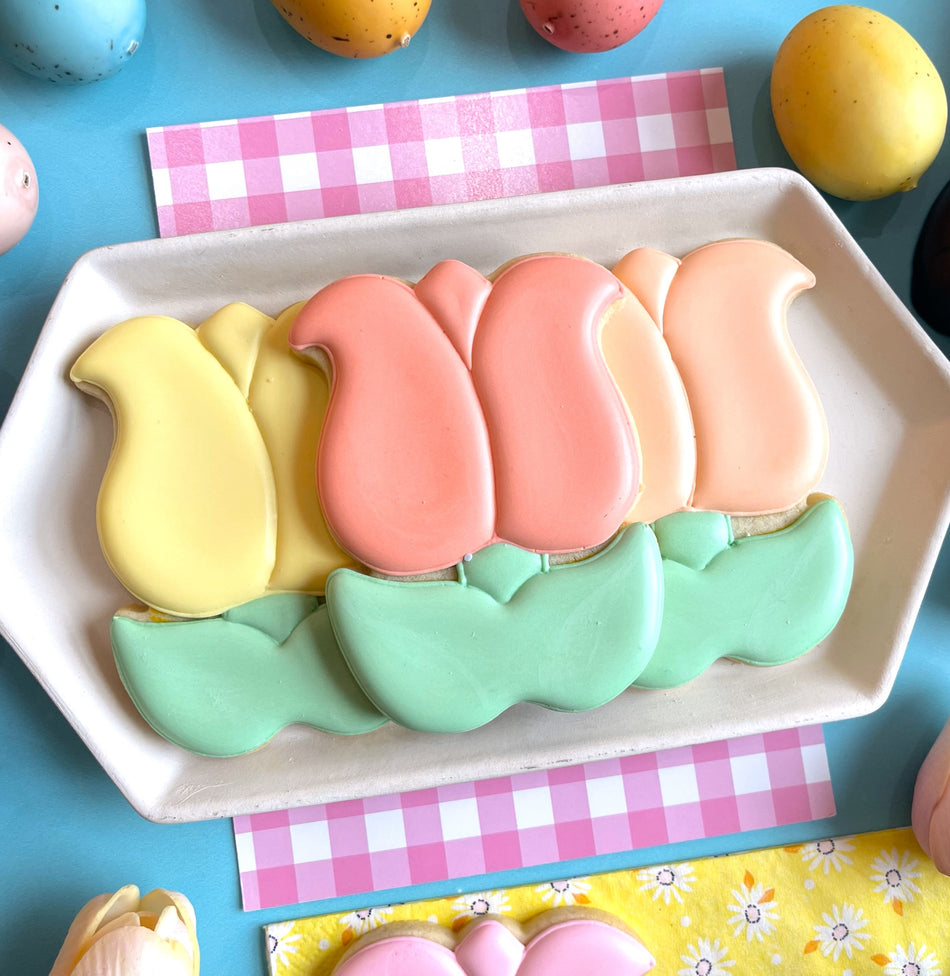 Tulip with Leaves Cookie Cutter