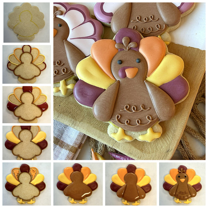Turkey Front Facing Cookie Cutter